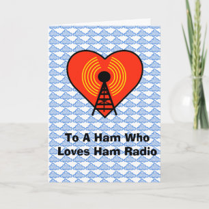 Pour Fêtes Annuelles Cartes de voeux radio Heart & Soul Ham