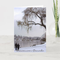 Cartes d'hiver de Vancouver Cartes romantiques du
