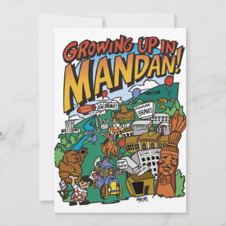 Pour Fêtes Annuelles Cartes "Grandir en Mandan"