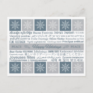 Pour Fêtes Annuelles Cartes Joyeuses Multilingues