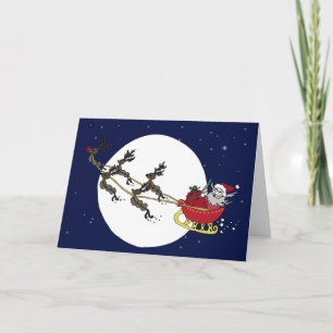 Pour Fêtes Annuelles Cartes Père Noël et Reindeder
