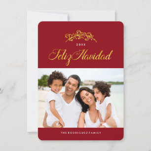 Pour Fêtes Annuelles Cartes photos de Feliz Navidad