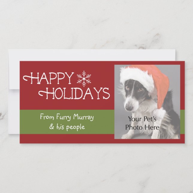 Pour Fêtes Annuelles Cartes photos de Noël (Devant)