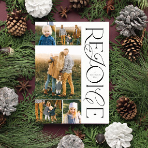 Pour Fêtes Annuelles Cartes photos de Noël chrétienne Réjouissez