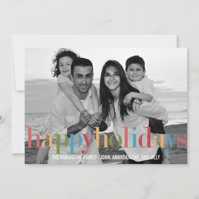 Pour Fêtes Annuelles CARTES PHOTOS de vacances à RAINBOW (Devant)