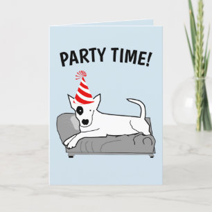 POUR FÊTES ANNUELLES CHIEN HEUREUSES CARTES D'ACCUEIL D'ANNIVERSAIRE