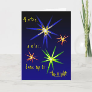 Pour Fêtes Annuelles Dancing Stars de Noël Cartes