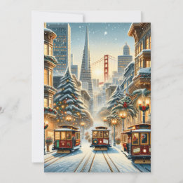 Pour Fêtes Annuelles Élégance de Noël à San Francisco - Cartes