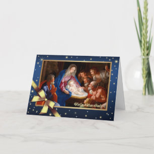 Pour Fêtes Annuelles Feliz Navidad. Cartes de Noël des beaux-arts en es