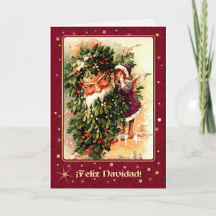 Pour Fêtes Annuelles Feliz Navidad. Cartes de Noël en espagnol
