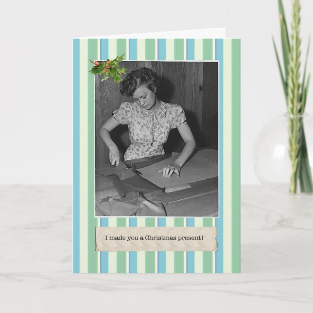 Pour Fêtes Annuelles Grande Dépression Cartes de Noël amusantes (Devant)