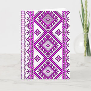 Pour Fêtes Annuelles Graphique croisé ukrainien de point de cartes de