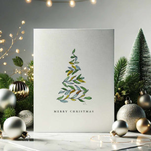 Pour Fêtes Annuelles Joyeuses cartes d'arbre de Noël