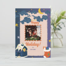 Joyeux Cartes de fin de année de photos de Noël