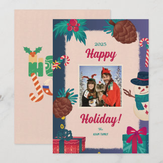 Pour Fêtes Annuelles Joyeux Cartes de fin de année de photos de Noël