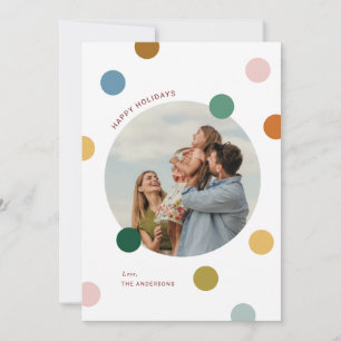 Pour Fêtes Annuelles Joyeux coloré Joyeux Cartes photos de Noël