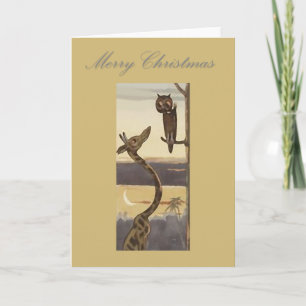 Pour Fêtes Annuelles Joyeux style Afrique de Noël. Cartes Safari Xmas