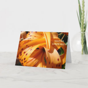 Pour Fêtes Annuelles MASTER GARDENERS Création de belles cartes Mondial