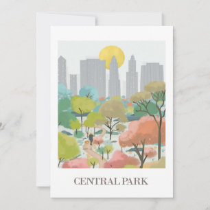 Pour Fêtes Annuelles New York City, Central Park Cartes de voeux