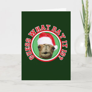 Pour Fêtes Annuelles Noël Hump Day Camel Père Noël Cartes de voeux