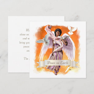 Pour Fêtes Annuelles Paix sur Terre. Cartes de Noël Appartement Afro An