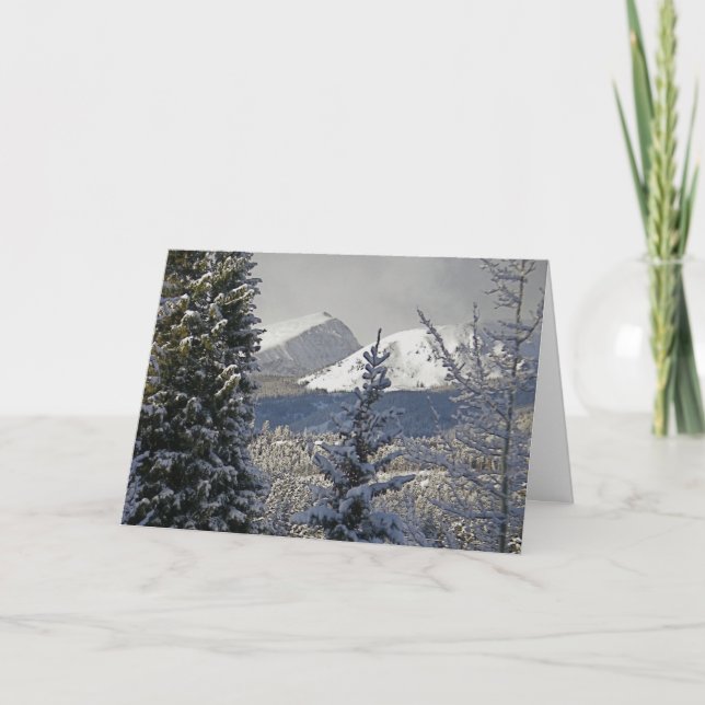 Pour Fêtes Annuelles Paysages hivernaux Cartes de Noël (Devant)
