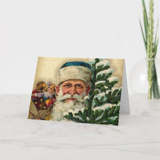 Pour Fêtes Annuelles Père Noël vintage : Cartes de voeux