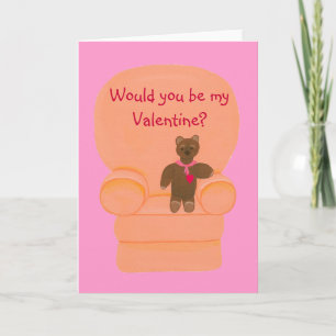 Pour Fêtes Annuelles Seriez-vous mes cartes Valentine, ours en peluche 