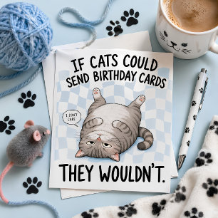 Pour Fêtes Annuelles Si les chats pouvaient envoyer des cartes d'annive