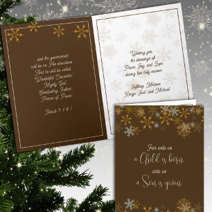 Pour Fêtes Annuelles Snowflakes Christian Scriphe Cartes de Noël