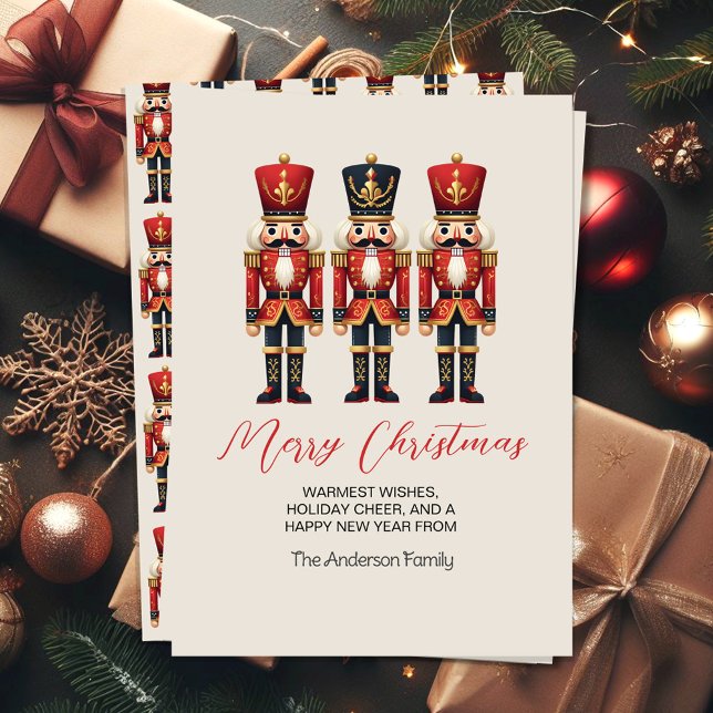 Pour Fêtes Annuelles Soldats de Noisettes Joyeux Cartes de fin de année (Créateur téléchargé)