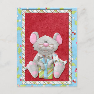 Pour Fêtes Annuelles Souris de Noël avec Cartes de fin de année cadeaux