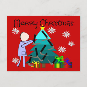 Pour Fêtes Annuelles Thérapeute respiratoire Cartes de Noël amusantes