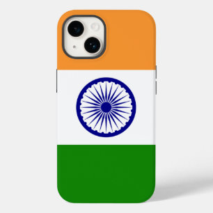 Pour iPhone 14 Coque Apple patriotique-Mate, Drapeau indien Coque