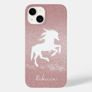 Pour iPhone 14 Parties scintillant rose Unicorn Coque-Mate coque 