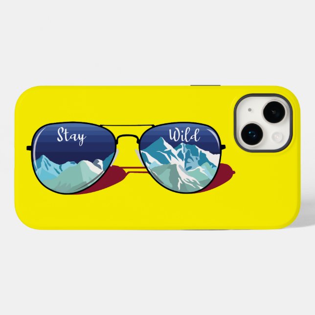 Pour iPhone 14 Plus Lunettes de soleil de montagne Coque-Mate coque ip (Verso (horizontal))