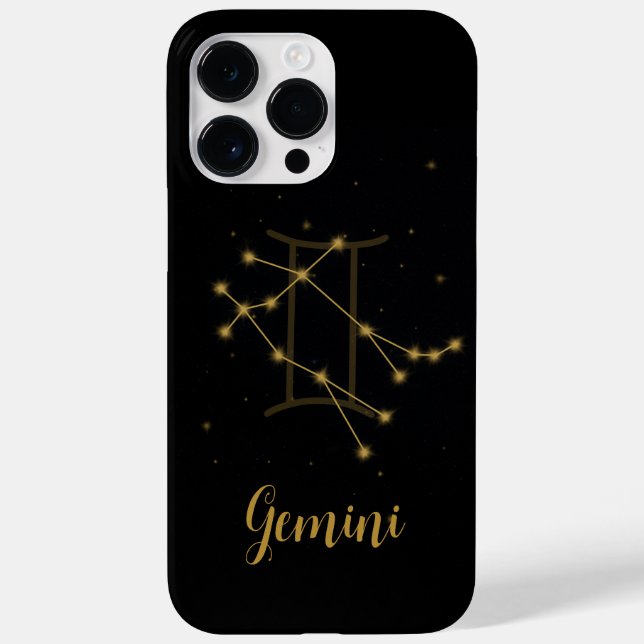 Pour iPhone 14 Pro Max Coque de connexion étoile | Gemini (Verso)