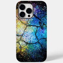 Vibrant Couleurs Vivides Splash Cracked coque ipho