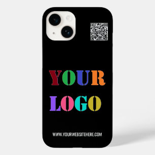 Pour iPhone 14 Votre site de logo d'entreprise Couleurs coque iph