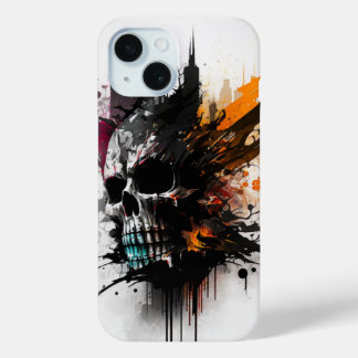 Pour iPhone 15 Coque art abstrait
