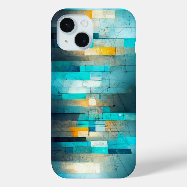 Pour iPhone 15 Coque art abstrait (Verso)