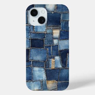 Pour iPhone 15 Coque jean