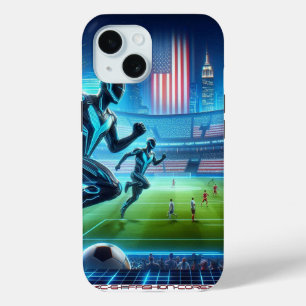 Pour iPhone 15 football robotique sur une coque d'Iphone !
