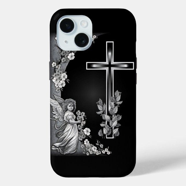 Pour iPhone 15 L'iPhone croisé / coque ipad (Verso)