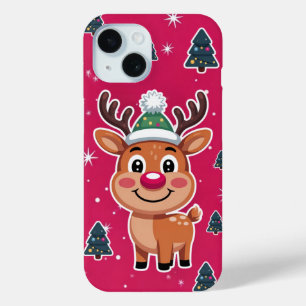 Pour iPhone 15 Rudolph L'iPhone Red Nose Reindeer / coque ipad