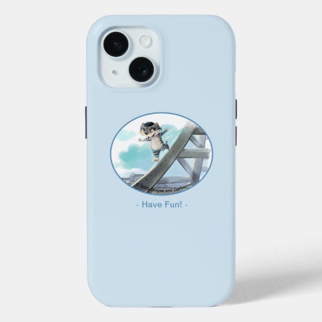 Pour iPhone 15 Tour Eiffel Coque dur - Amusants (Select Model) (Verso)