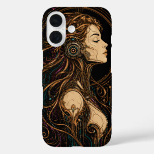 Pour iPhone 16 Conception de coque de téléphone de déesse cyberpu