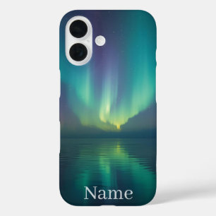 Pour iPhone 16 Coque Aurora magique - Cadeau de nom personnalisé 