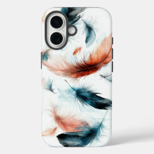 Pour iPhone 16 Coque de plume Dream Watercolor