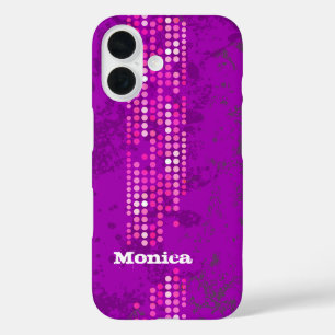Pour iPhone 16 Coque de style surf rose violet